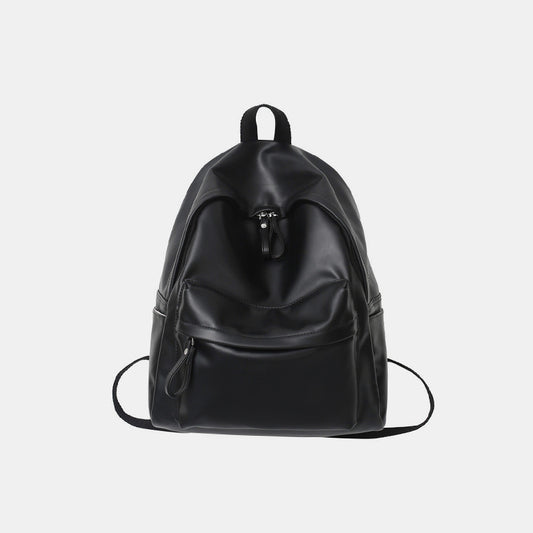 - All Leather Backpack - Black / One Size - Optima Women