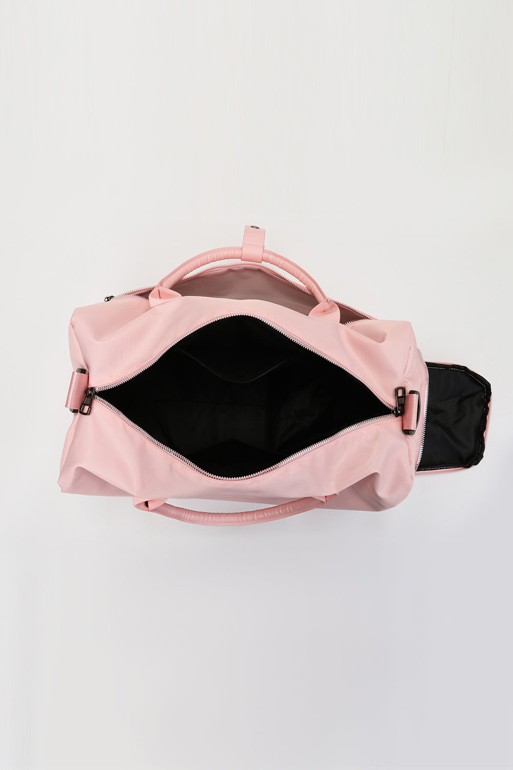 - Basic Nylon Duffel Bag - Blush Pink / One Size - Optima Women