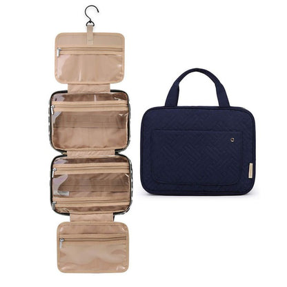 - Fold Up Travel Organizer Bag - Navy / One Size - Optima Women