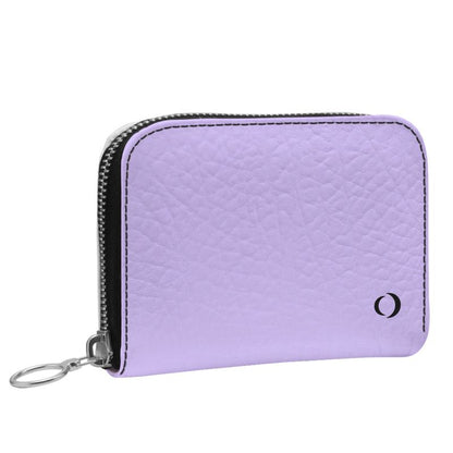 Small Leather Zip Purse - Everywhere by Optima Women - Textured Nappa Leather / Purple - Optima Women