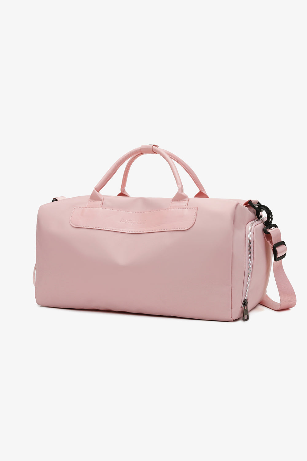 - Basic Nylon Duffel Bag - Blush Pink / One Size - Optima Women