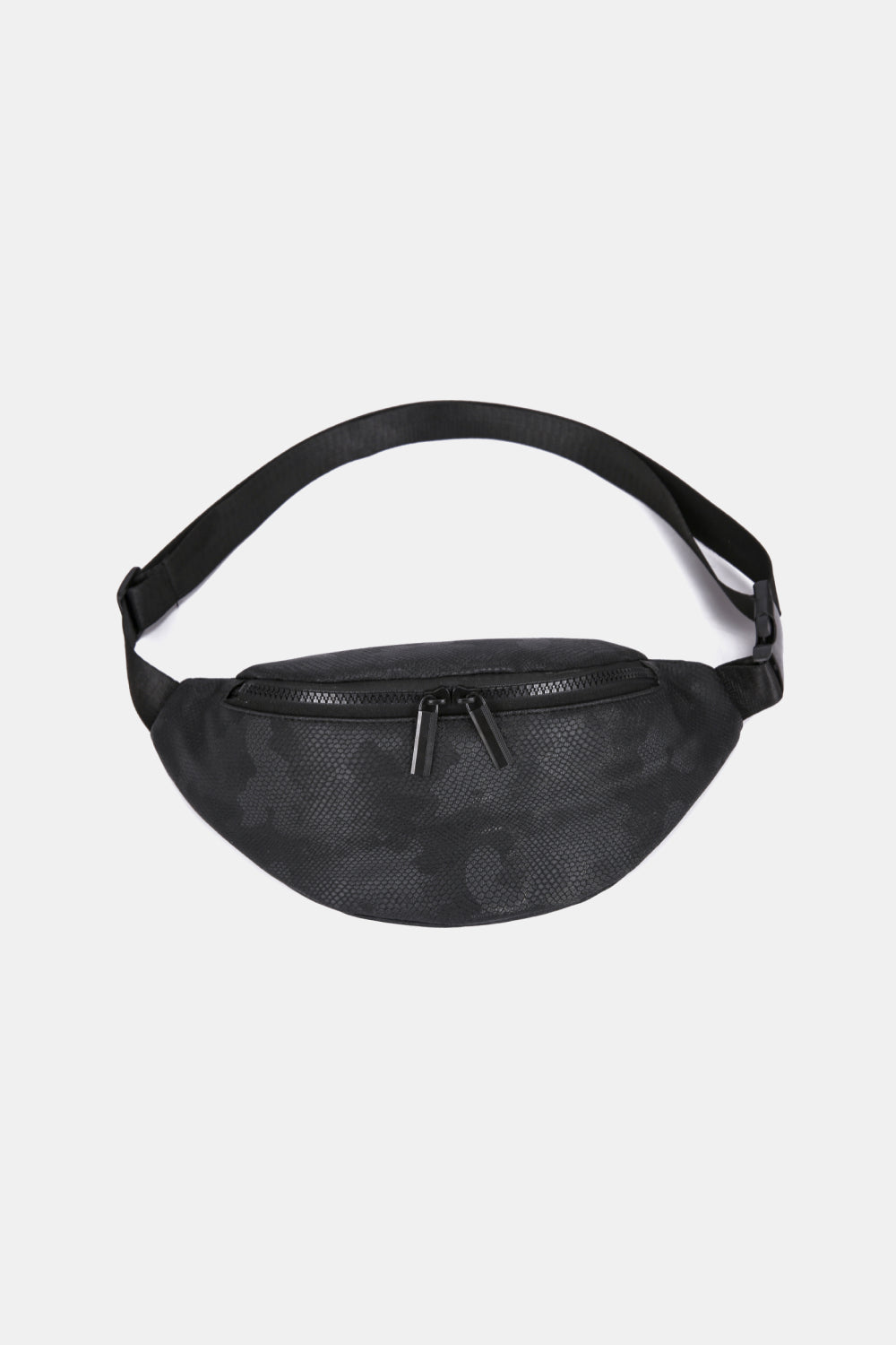 - Basic Nylon Sling Bag - Black / One Size - Optima Women