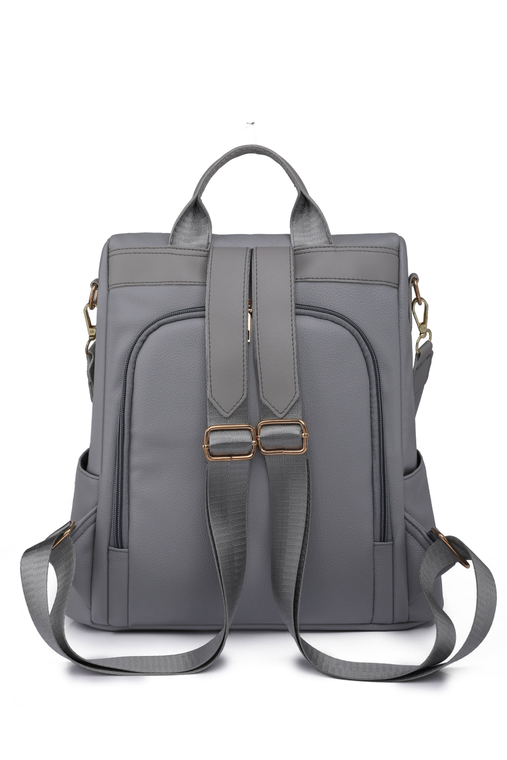 - Pum-Pum Zipper Backpack - Black / One Size - Optima Women