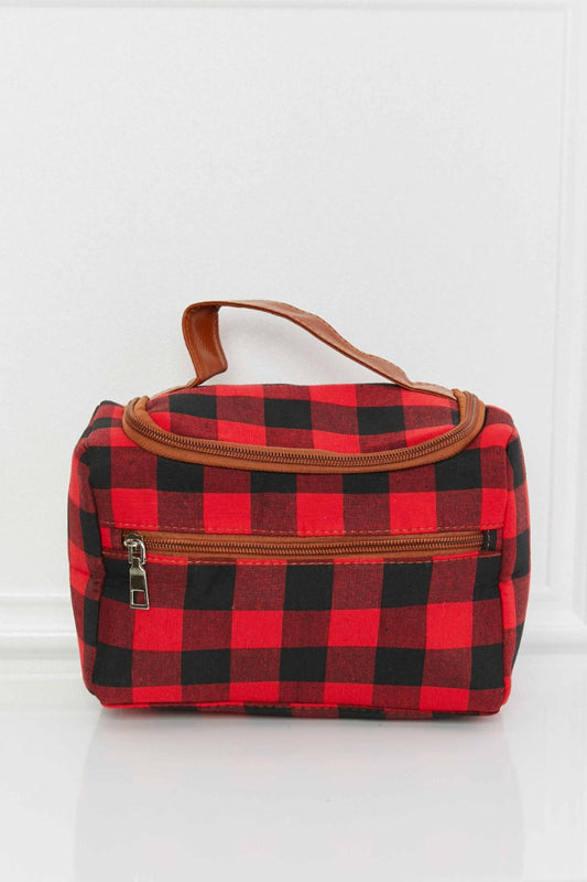 - Essential Makeup Bag - Red/Black / One Size - Optima Women