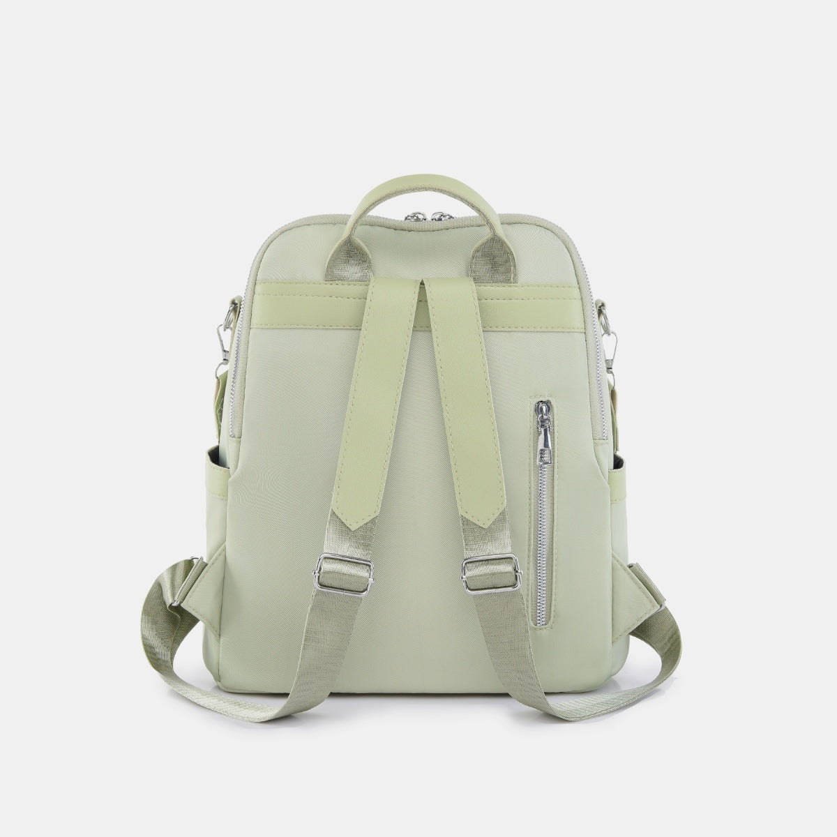 - Tassel Oxford Cloth Backpack - Light Green / One Size - Optima Women