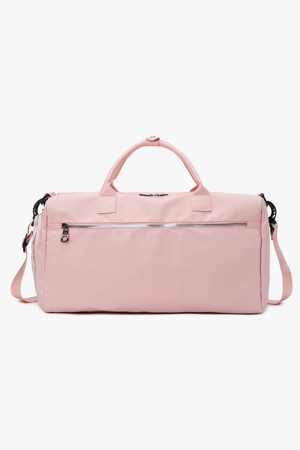 - Basic Nylon Duffel Bag - Blush Pink / One Size - Optima Women