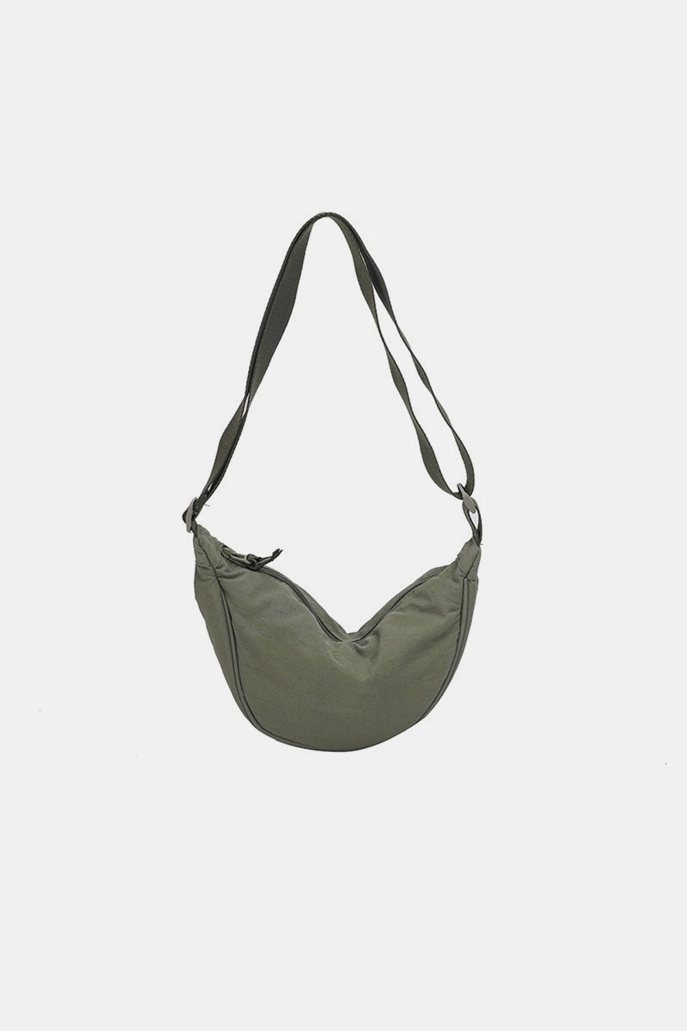 - Crescent Crossbody Bag - Olive / One Size - Optima Women