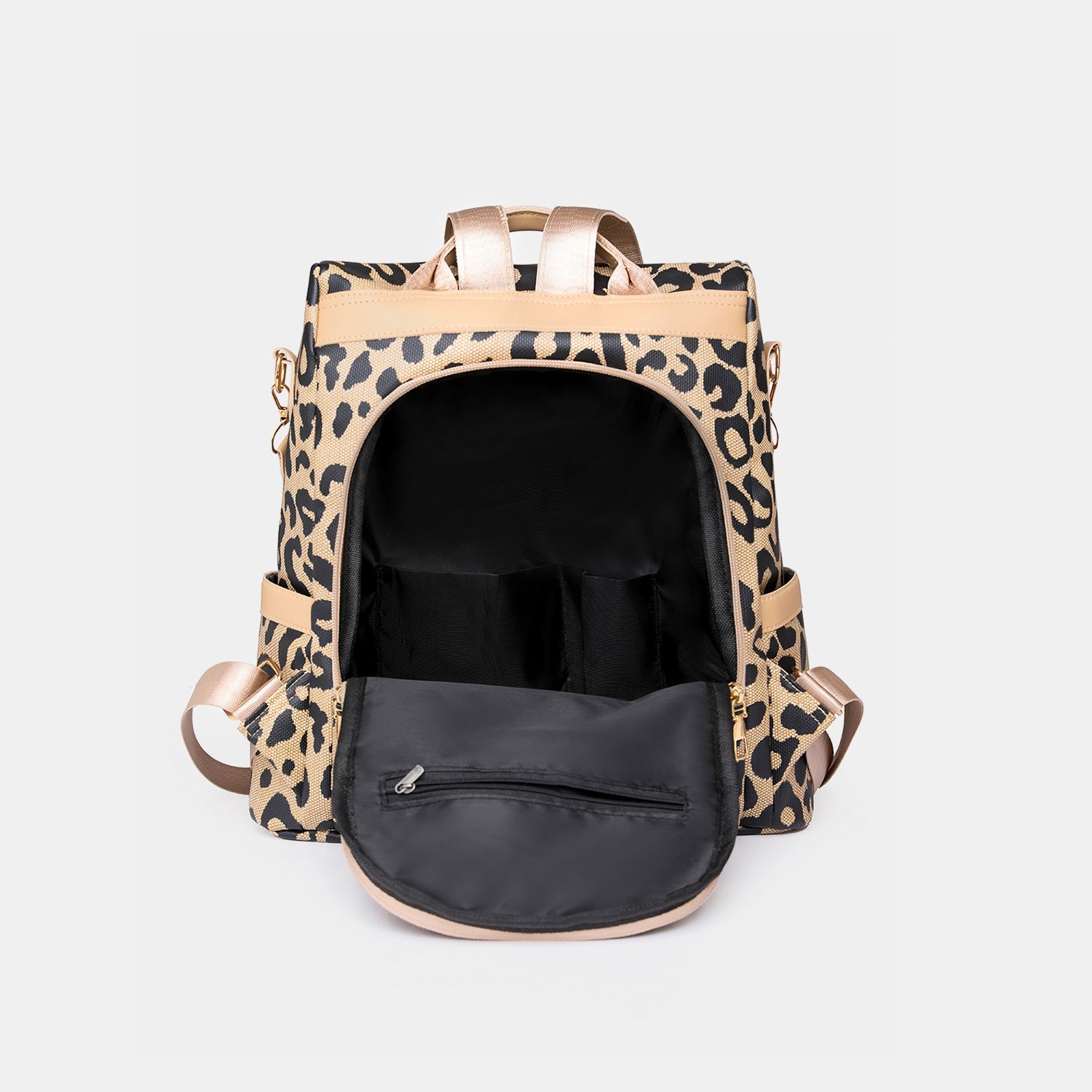 - Essential Leopard Backpack - Camel / One Size - Optima Women